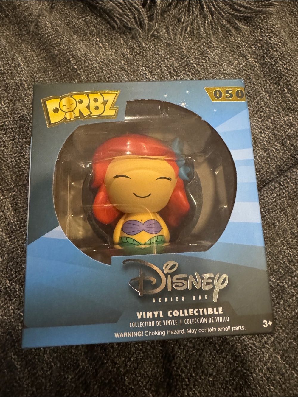 Disney Ariel Dorbz Vinyl Figure - Red Hair, Green Outfit, Purple Top